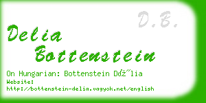 delia bottenstein business card